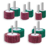 KYAOAYO-Meules En Mousse Pour Perceuses Électriques - Roue Abrasive - Têtes De Ponçage - Nettoyage Et Décapage De Toutes Les Surfaces En Bois Et En Métal - Lot De 10