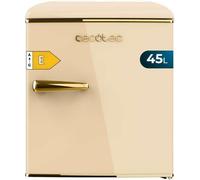 Kyaoayo-Mini Frigo Bolero Coolmarket Tt Origin 45 Beige E. Réfrigérateur Hauteur 55cm Et Largeur 44,7cm, Classe Énergétique E, Bac À Glace Et Poignée Chromée, Beige