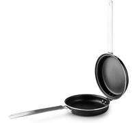 Kyaoayo-Mini-Moule À Omelette Aux Pommes De Terre I-Chef, 14 Cm, Aluminium, Manche En Acier Inoxydable, Antiadhésif, Adapté À L'induction, Gris Argenté