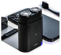 Kyaoayo-Mini Rasoir - Rasoir Électrique Rotatif À Double Tête - Rasoir Sans Fil Et Rechargeable - Idéal Pour Voyage Compact Et Portable - Usb-C - Noir
