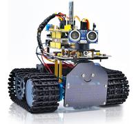 Kyaoayo-Mini Robot De Réservoir Smart Car Kit De Suivi Par Ultrasons Et Lumière Infrarouge Télécommande Électronique Diy Kit Robotique Pour Enfants Et Adolescents Compatible Ios Et Android-Keyestudio