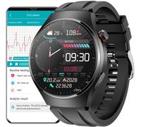 Kyaoayo-Montre Connectée Ecg Homme, 1,43"" Amoled Montre Intelligente Pour Composer Répondre Aux Appels, Smartwatch Avec Spo2 Fréquence Cardiaque, Mes Notification Pour Android Ios