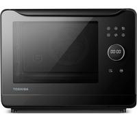 KYAOAYO-Ms2-Tq20Se(Bk) Four Vapeur 6-En-1, Petit Four ¿¿ Convection 1500W, Combin¿¿ 2250W, Gril, 40 Programmes Automatiques, Facile ¿¿ Nettoyer, Noir, 20 Litres