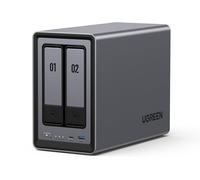 KYAOAYO-Nasync Dxp2800, Nas De Bureau 2 Baies, Processeur Intel N100 Quadric?ur, 8 Go De Ram Ddr5, 2,5 Gbe, 2 Emplacements M.2 Nvme, Hdmi 4K, Stockage En Réseau (Sans Disque