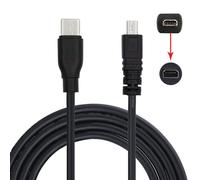 KYAOAYO-Nikon Uc-E6 Câble Usb C Vers Mini 8 Broches De Charge Et De Transfert De Données Pour Coolpix D5200 D3200 D7200 S2500 S2600 4,92 Ft/1,5 M