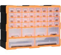 Kyaoayo-Organisateur Multi-Tiroirs Avec 40 Tiroirs Boîte À Coudre Boîte À Outils Armoire De Rangement Unité D'organisation 52x16x37,5 Cm