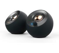 KYAOAYO-Pebble V2 ¿ Enceintes De Bureau Avec Alimentation Usb-C 2.0, Entrée Auxiliaire De 3,5 Mm, Jusqu'À 8 W De Puissance Rms Pour Ordinateurs, Adaptateur Type A Inclus Et Câble Long (Noir)