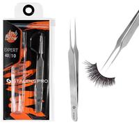 Kyaoayo-Pince Professionnelle Pour Extension De Faux Cils En Acier Inoxydable Expert 40/10