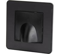 KYAOAYO-Plaque Sortie De Câble 16A Complète - Métal Noir Brossé - Kouro -