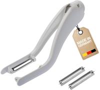 Kyaoayo-Plucheur De Légumes/Double Éplucheur D'asperges, 2 Lames De Rechange En Acier Inoxydable Incluses, Peel-Star Ks, Plastique, Blanc/Argenté, 606022e6