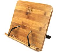 Kyaoayo-Porte Livre De Recettes Bambou - Support Pliable Et Portable Pour La Cuisine - Lutrin De Lecture Ajustable - Pupitre Pour Gros Livres De Cuisine Tablette - Presentoir Chevalet