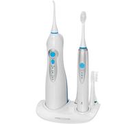 Kyaoayo-Proficare Combiné À Dents Sonique À Batterie Àlectrique (Sans Fil)/Jet Dentaire Fonctionne Sur Batterie Lithium Bleu/Blanc