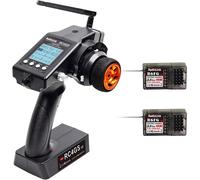 KYAOAYO-Rc4Gs V3 Emetteur Rc 7 Canaux 2.4Ghz Avec 2 Récepteurs R6Fg, Gyro Télémétrie Intégrée, Double Mix Programmable Pour Voiture Rc, Camion, Buggy, Véhicule De Course, Crawler Et Bateau Rc