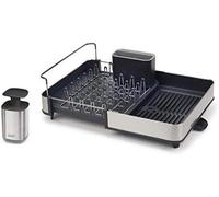 KYAOAYO-Rethink Your Sink - Set DÉgouttoir À Vaisselle Extensible Et Distributeur De Savon En En Acier Inoxydable, Gris