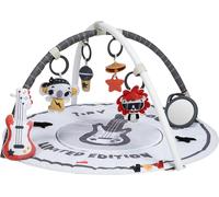 Kyaoayo-Roll With Me Tapis D'éveil, Tapis D'éveil Bébé Inspiré Du Rock'n'roll Avec Musique, 0-36 Mois, Tapis De Jeux Bébé, 20 Activités, Arches Réglables, Pliable, Tiny Rockers