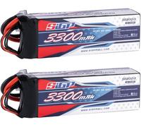 KYAOAYO-Sigp 4S 14.8V Lipo Battery 3300Mah 100C With Xt60 Plug For Rc Vehicles Car Tank Truck Boat Truggy Racing Model Hobby 2 Pack