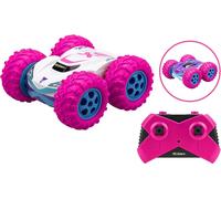 Kyaoayo-Silverlit Voiture Télécommandée À Piles Tout-Terrain 360 Cross Rose - Roule Sur 2 Faces À 360° - Vitesse : 12km/H - Jouet Pour Enfants Dès 5 Ans - Emballage Ecologique Facile À Déballer-Exost