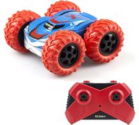 Kyaoayo-Silverlit Voiture Télécommandée À Piles Tout-Terrain 360 Cross Rouge - Roule Sur 2 Faces À 360° - Vitesse : 12km/H - Jouet Pour Enfants Dès 5 Ans - Emballage Ecologique Facile À Déballer-Exost