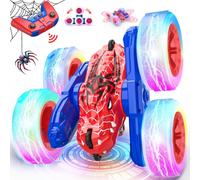KYAOAYO-Spider Voiture Télécommandée Enfant 3+ Ans, 360° Rotation Stunt Véhicule Avec Led, 4X4 Multi-Terrain Remote Rc Car, Monster Truck Jouet Extérieur Jeux Fille Garçon Cadeau Pour Anniversaire No