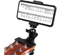 KYAOAYO-Support De Téléphone Rotatif À 360 Degrés Pour Guitare, Basse, Ukulélé, Convient Pour Des Largeurs De Téléphone Allant De 5,5 À 7,5 Cm