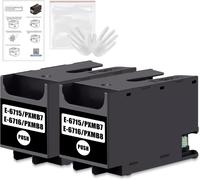KYAOAYO-T6715 T6716 Boîte De Maintenance D'Encre Compatible Avec Eps C13T671600 C13T671500 Boîte De Maintenance Pour Workforce Pro Wf-4720Dwf Wf-4725Dwf Wf-4730Dtwf Wf-4740Dtwf Wf-C5210Dw (2 Pack)