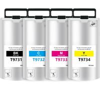 KYAOAYO-T9731 T9732 T9733 T9734 Cartouches D'Encre Compatibles Avec Epn Workforce Pro Wf-C869R Wf-C869Rdtwfc Wf-C869Rd3Twfc (4 Paquets)