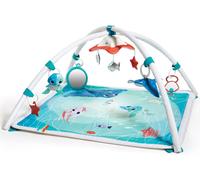 Kyaoayo-Tapis D'éveil Et Mobile Musical 2 En 1, Tapis D'éveil Bébé, Tapis D'éveil Musical Avec Arches Ajustables, Dès La Naissance, Collection Treasure The Ocean