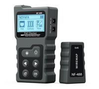 KYAOAYO-Testeur De Tension Et De Courant Poe Avec Testeur De Câble Lcd Avec Fonction Poe, Testeur De Câble Réseau Testeur De Réseau Portable Pour Vérifier L'État Du Réseau Cat5/Cat6, Nf-488