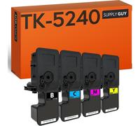 KYAOAYO-Tk-5240 Cartouche De Toner Compatible Avec Kyocera Tk-5240K Tk-5240C Tk-5240M Tk-5240Y Pour Kyocera Ecosys M5526Cdw Ecosys M5526Cdn Ecosys P5026Cdw Ecosys P5026Cdn Multipack 4 Toner