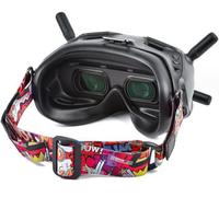 Kyaoayo-Tmom Bandeau Pour Dji Fpv Goggles V2 Et Autres Bandeaux Élastiques Vr Ajustables Pour Lunettes Vr (Sangle Rouge Fpv)-Sanag Rouge