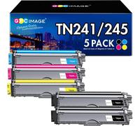 KYAOAYO-Tn241 Tn245 Compatible Cartouche De Toner Remplacement Pour Brother Tn-241 Tn-245 Pour Mfc-9330Cdw Dcp-9020Cdw Mfc-9340Cdw Hl-3140Cw Hl-3150Cdw Mfc-9140Cdn Hl-3170Cdw (5-Pack)