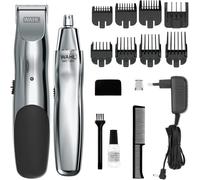 Kyaoayo-Tondeuse À Barbe Rechargeable Groomsman Pour Les Moustaches, Les Poils De Nez, Les Soins Légers Et La Toilette, Avec En Prime Une Tondeuse À Nez À Batterie Humide/Sèche