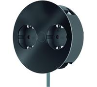 KYAOAYO-Twist 931.150 Pr Encastrable 2 Pr s Avec Câble De 2 M Pour Cuisine Et Noir Mat (Profondeur D'Encastrement De Seulement 40 Mm Et Évacuation De L'Eau Intégrée)