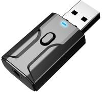 KYAOAYO-Usb Bluetooth 5.0, Usb Adaptateur Bluetooth Clé Pour Pc Transmetteur, Récepteur Émetteur Bluetooth 2 En 1, Mini-Adaptateur Audio Portable Pour Tv/Chaîne Stéréo/Voiture, Microphone Intégré