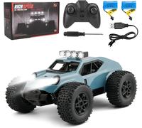 KYAOAYO-Voiture Télécommandée¿1/20 25Km/H Voiture Télécommandée À Grande Vitesse, Véhicule Tout Terrain À Quatre Roues Motrices Avec Lumières Led, Cadeau Pour Les Enfants De 7 À 14 Ans9¿Bleu¿