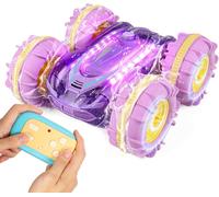 KYAOAYO-Voiture Télécommandée Tout Terrain, Voiture Telecommandé Enfant, 4Wd 360°Rotation 2.4Ghz Rc Voiture Tout Terrain Etanche, Convient Aux Enfants De Plus De 6 Ans Cadeau De Noël-Violet