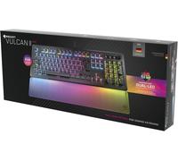 KYAOAYO-Vulcan Ii Clavier De Jeu Pour Pc Optique/Mécanique, Touches Rvb Réglables Et Repose-Poignet, Commutateur Titane, Plaque De Couverture En Aluminium Noir