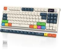 KYAOAYO-X Attack Shark K86Pro Gasket Clavier Gamer Mecanique Sans Fil, Apex Pro Tkl Clavier De Jeu, 2.4G/Bluetooth/Usb-C, Écran Couleur Tft, Éclairage Rvb, Hot Swappable Interrupteur Linéaires