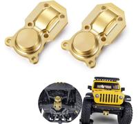 KYAOAYO-Xunjiajie Lot De 2 Caches En Laiton Pour Axes Avant / Arrière Axes Pour Axial Scx24 1/24 Deadbolt Rc Crawler Car Upgrade Accessoires