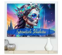 Kybernetische Schönheiten (hochwertiger Premium Wandkalender 2026 DIN A2 quer), Kunstdruck in Hochglanz: Die Fusion von Mensch und Maschine, eine Symbiose der Schönheit.