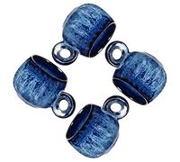 KYBSCZ Fambe Reactive Glaze Lot de 4 tasses à expresso en céramique Bleu roi 85 ml