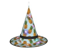 Kycvds Ananas. Les chapeaux de sorcière d'Halloween sont décorés avec des lumières, qui sont utilisées pour décorer de grandes fournitures de fête d'Halloween.