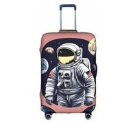 Kycvds Astronaute On The Moon 1 Le couvercle de coffre convient pour les bagages de 18 à 32 pouces. Bagage personnalisé avec couvercle de coffre personnalisé.
