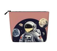 Kycvds Astronaute On The Moon 1 Petite Trousse Cosmétique Voyage Accessoires Sac de Rangement Cosmétique Boîte Cosmétique Cadeau Anniversaire Cadeau Noël Beau, Noir/blanc, One Size