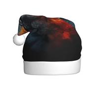 Kycvds Avantage du cerveau gauche et droit - Chapeau de Père Noël pour adultes - Unisexe - Velours confortable - Chapeau extra épais pour le Nouvel An