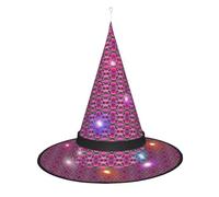 Kycvds Bee Flying 1 chapeau de sorcière d'Halloween est décoré avec des lumières, qui décorent de grandes fournitures de fête d'Halloween.