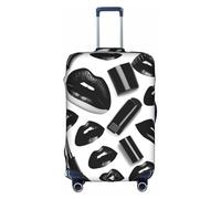 Kycvds Cool Black Lipstick Lips Le couvercle du coffre est adapté pour les bagages de 18 à 32 pouces. Bagage personnalisé avec couvercle de coffre personnalisé.