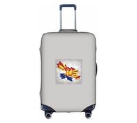 Kycvds Drapeau de la Macédoine du Nord Map04 Le couvercle de coffre est adapté pour les bagages de 18 à 32 pouces. Coffre personnalisé avec couvercle de coffre personnalisé.