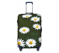 Kycvds Fleur de marguerite blanche sauvage Le couvercle du coffre est adapté pour les bagages de 18 à 32 pouces. Bagage personnalisé avec couvercle de coffre personnalisé.