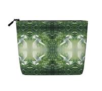 Kycvds Grass And Dove Petite trousse de maquillage pour accessoires de voyage Sac de rangement Boîte à cosmétiques Cadeau d'anniversaire Cadeau de Noël Beau, Noir , Taille unique